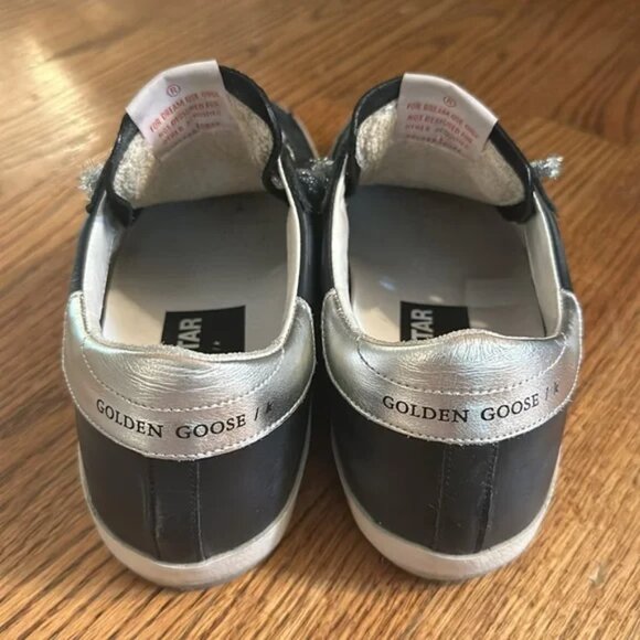 Black Golden Goose Superstars Size 39 - Picture 4 of 5